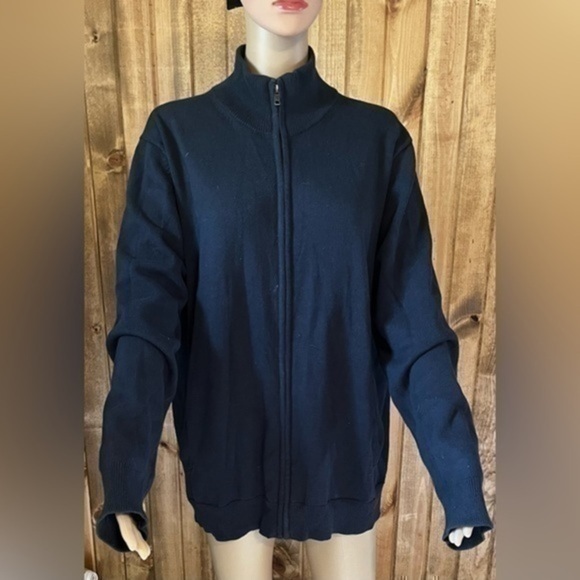 Men’s Amazon essential, zip up sweater, size large - Picture 1 of 3